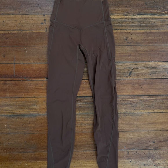 Halara SoCinched High Waisted Tummy Control Side Pocket color brown Size xs - Picture 4 of 8